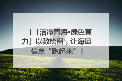 「洁净青海•绿色算力」以数绘图，让海量信息“跑起来”