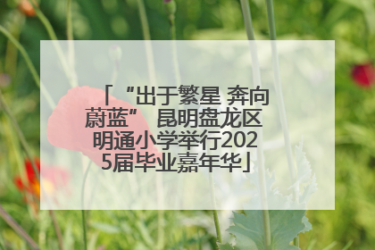 “出于繁星 奔向蔚蓝” 昆明盘龙区明通小学举行2025届毕业嘉年华