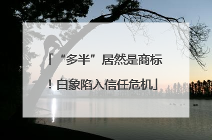 “多半”居然是商标！白象陷入信任危机