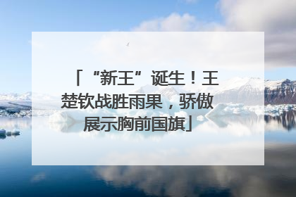 “新王”诞生！王楚钦战胜雨果，骄傲展示胸前国旗