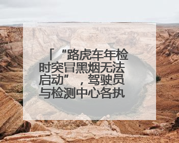 “路虎车年检时突冒黑烟无法启动”，驾驶员与检测中心各执一词