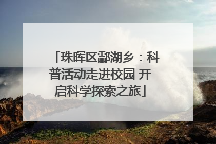 珠晖区酃湖乡：科普活动走进校园 开启科学探索之旅
