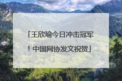 王欣瑜今日冲击冠军！中国网协发文祝贺