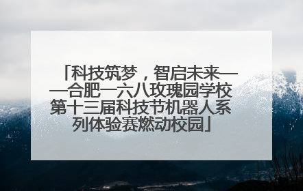 科技筑梦，智启未来——合肥一六八玫瑰园学校第十三届科技节机器人系列体验赛燃动校园
