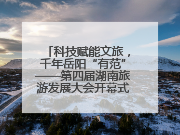 科技赋能文旅，千年岳阳“有范”——第四届湖南旅游发展大会开幕式暨文化旅游推介会侧记