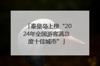 秦皇岛上榜“2024年全国游客满意度十佳城市”