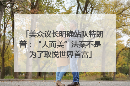美众议长明确站队特朗普：“大而美”法案不是为了取悦世界首富