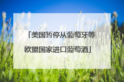 美国暂停从葡萄牙等欧盟国家进口葡萄酒