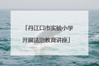 丹江口市实验小学开展法治教育讲座