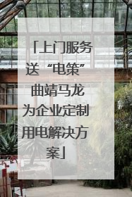 上门服务送“电策” 曲靖马龙为企业定制用电解决方案