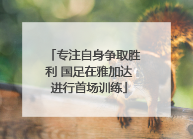 专注自身争取胜利 国足在雅加达进行首场训练