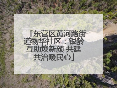 东营区黄河路街道物华社区：银龄互助焕新颜 共建共治暖民心
