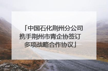 中国石化荆州分公司携手荆州市青企协签订多项战略合作协议