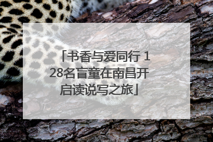 书香与爱同行 128名盲童在南昌开启读说写之旅