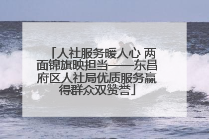 人社服务暖人心 两面锦旗映担当——东昌府区人社局优质服务赢得群众双赞誉