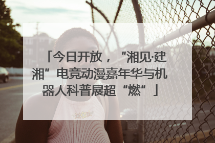 今日开放，“湘见·建湘”电竞动漫嘉年华与机器人科普展超“燃”