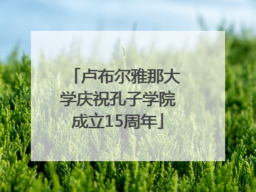 卢布尔雅那大学庆祝孔子学院成立15周年