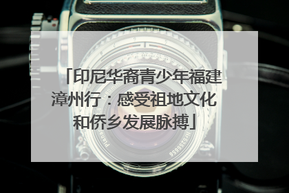 印尼华裔青少年福建漳州行：感受祖地文化和侨乡发展脉搏