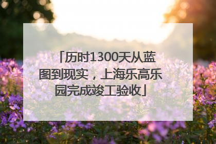 历时1300天从蓝图到现实，上海乐高乐园完成竣工验收