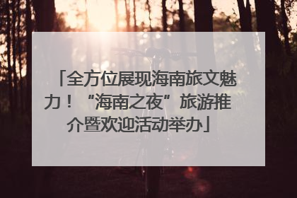 全方位展现海南旅文魅力！“海南之夜”旅游推介暨欢迎活动举办