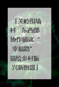 关岭围墙村：东西部协作铺就“幸福路” 描绘乡村振兴新图景