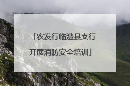 农发行临澧县支行开展消防安全培训