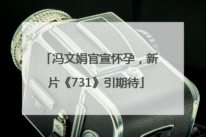 冯文娟官宣怀孕，新片《731》引期待