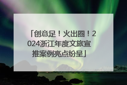 创意足！火出圈！2024浙江年度文旅宣推案例亮点纷呈