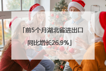 前5个月湖北省进出口同比增长26.9%