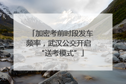 加密考前时段发车频率，武汉公交开启“送考模式”