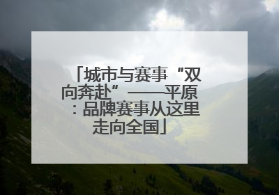 城市与赛事“双向奔赴”——平原：品牌赛事从这里走向全国