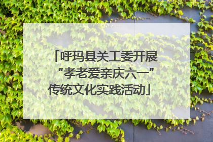 呼玛县关工委开展“孝老爱亲庆六一”传统文化实践活动