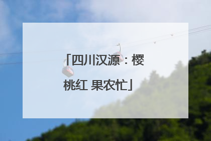 四川汉源：樱桃红 果农忙