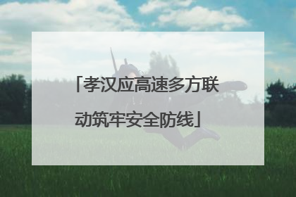 孝汉应高速多方联动筑牢安全防线