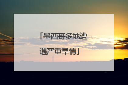 墨西哥多地遭遇严重旱情