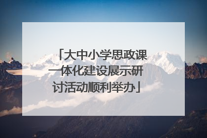 大中小学思政课一体化建设展示研讨活动顺利举办