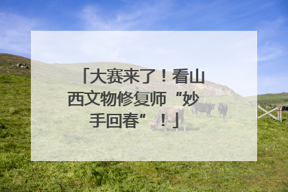 大赛来了！看山西文物修复师“妙手回春”！