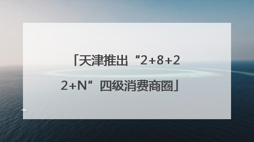 天津推出“2+8+22+N”四级消费商圈
