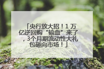 央行放大招！1 万亿逆回购“输血”来了，3个月期流动性大礼包砸向市场！