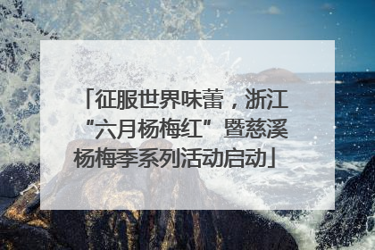 征服世界味蕾，浙江“六月杨梅红”暨慈溪杨梅季系列活动启动