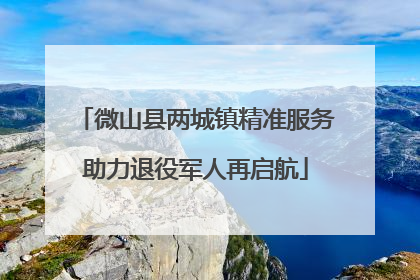 微山县两城镇精准服务助力退役军人再启航