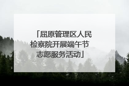 屈原管理区人民检察院开展端午节志愿服务活动