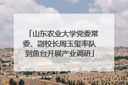 山东农业大学党委常委、副校长周玉玺率队到鱼台开展产业调研