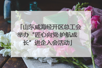 山东威海经开区总工会举办“匠心向党·护航成长”进企入会活动