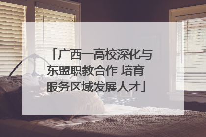 广西一高校深化与东盟职教合作 培育服务区域发展人才