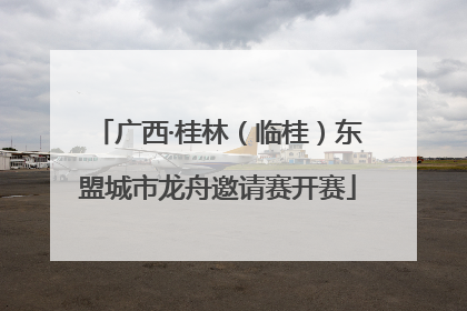 广西·桂林（临桂）东盟城市龙舟邀请赛开赛