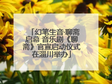 幻笔生音·聊斋启幕 音乐剧《聊斋》官宣启动仪式在淄川举办