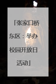 张家口桥东区：举办校园开放日活动