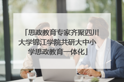 思政教育专家齐聚四川大学锦江学院共研大中小学思政教育一体化