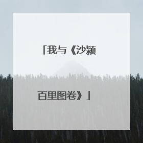 我与《沙颍百里图卷》